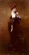 Giovanni Boldini Portrait Of Madame Pages In Evening Dress oil painting on canvas